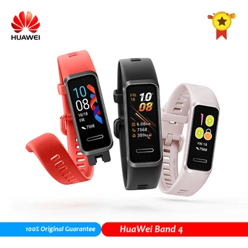 Originaal Huawei Band 4|USB-Pistik Tasuta Smart Bänd Südame Löögisagedus Puhkeolekus Jälgida Veekindel Fitness Käevõru Must/Punane/Roosa